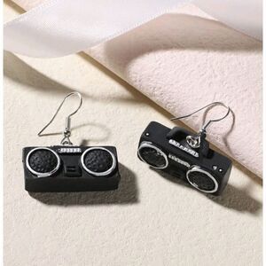 Boom Box Radio Cute Dangle Earrings